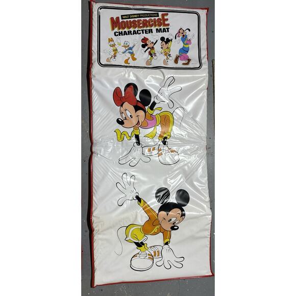 Lot Of 2 RARE Vintage Disney Mickey & Minnie Mouse Mousercise Mat EUC Playroom - Picture 3 of 13
